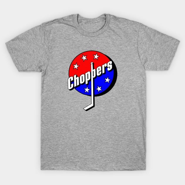 Defunct Albany Choppers IHL Hockey T-Shirt by LocalZonly